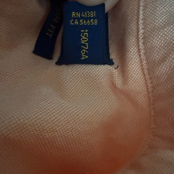 Ralph Lauren Button Down Shirt Coral/Orange - Picture 5 of 5